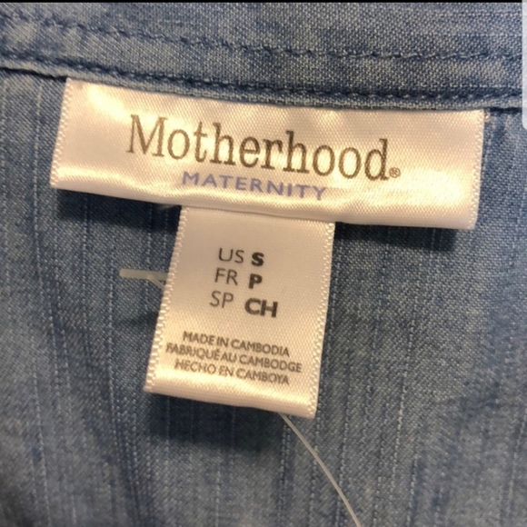 Motherhood maternity denim shirt - Picture 2 of 2